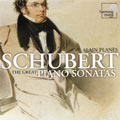 SCHUBERT:THE GREAT PIANO SONATAS:NO.4/9/11/15/16/17/7/13/18/19/20/21/IMPROMPTUS OP.90/ETC:ALAIN PLANES(p)