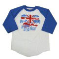 The Beatles 「A Hard Day's Night」 Baseball T-shirt White×Royal Blue/Lサイズ