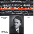J.S.Bach: Cantatas BWV.23, BWV.56, BWV.70 (2,10/1957) / Karl Richter(cond), Munich Bach Orchestra & Chorus, Lotte Schadle(S), Hertha Topper(A), etc