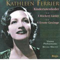 Mahler: Kindertotenlieder/ etc : Ferrier/ Walter