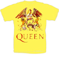 Queen 「Color Crest」T-shirt Light Yellow/Kids-Lサイズ