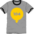 104 レキシ NO MUSIC, NO LIFE. T-shirt Gray/Sサイズ