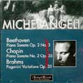 Beethoven : Piano Sonata no 3, Chopin : Piano Sonata no 2, Brahms : Paganini Variations / Michelangeli