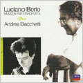 Berio: Piano Works/ Bacchetti