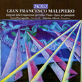 Malipiero: Complete Works for Cello and Piano - Cello Sonata, Canto nell'Infinito, Sonatina, etc / Luca Paccagnella, Sabrina Alberti