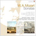 Mozart: Violin Sonatas KV.14, KV.303, KV.402, KV.526 (8/21-25/1995) / Annette Unger(vn), Brunhild Webersinke(p), Michael Pfaender(vc)