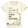 114 羊毛とおはな NO MUSIC, NO LIFE. T-shirt Sサイズ