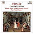 Mozart: Five Divertimentos / Berkes, Takashima, Okazaki
