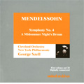 Vol.7:Mendelssohn:Symphony No.4 Op.90"Italian"(11/26/1947 & 11/17/1951)/A Midsummer Night's Dream-Overture Op.21 (1/8 & 12/17/1951):George Szell(cond)/Cleveland Orchestra/etc