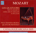 MOZART:LES QUATUORS POUR PIANOFORTE, VIOLON, ALTO & VIOLONCELLE:K.478/K.493:P.BADURA-SKODA(fp)/FESTETICS QUARTET