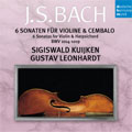 ドイツ・ハルモニア・ムンディ バッハ名盤撰 VOL.13:J.S.バッハ:ヴァイオリンとチェンバロのためのソナタ集 (全曲) BWV.1014-1019:シギスヴァルト・クイケン(vn)/グスタフ・レオンハルト(cemb)
