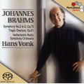 Brahms : Symphony No.2 Op.73, Tragic Overture Op.81  / Hans Vonk(cond), Netherlands RSO
