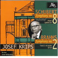 Schubert: Symphony No.8; Brahms: Symphony No.2 / Josef Krips, VSO, Zurich Tonhalle Orchestra