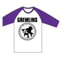 Gremlins Gizmo Ramones Sleeve Shirts White&Purple/XSサイズ