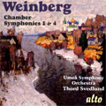 Weinberg: Chamber Symphonies No.1, 4 (1998) / Thord Svedlund(cond), Umea Symphony Orchestra, Bengt Sandstrom(cl), Kerstin Isakson(vc)