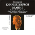 BRAHMS:COMPLETE SYMPHONIES NO.1-NO.4(1950-56)/HAYDN VARIATIONS(1957)/ACADEMIC OVERTURE(1957)/ETC:HANS KNAPPERTSBUSCH(cond)/VPO/ETC (交響曲第1番はOTTO KLEMPERER/KOLN RSO [10/17/1955]の演奏?)