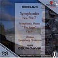 Sibelius: Symphonies No.5 Op.82, No.7 Op.105 (1/1975), Symphonic Poem "En Saga" Op.9 (3/1980)  / Colin Davis(cond), BSO
