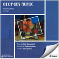 G.Auric: Melodies (Songs) -Alphabet, Les Joues en feu, Trois Interludes, etc / Sonia de Beaufort(Ms), Martial Defontaine(T), Alain Jacquon(p)