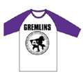 Gremlins Gizmo Ramones Sleeve Shirts White&Purple/Sサイズ