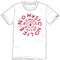 115 犬式×横尾忠則 NO MUSIC, NO LIFE. T-shirt Eco White/XSサイズ