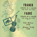 フランク: ヴァイオリン・ソナタ; フォーレ: ヴァイオリン・ソナタ第1番 / ローラ・ボベスコ, ジャック・ジャンティ