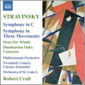 Stravinsky: 1-3 Octet, 4-6 Concerto in E flat(Dumbarton Oaks), etc / Robert Craft(cond), Twentieth Century Classics Ensemble, Orchestra of St. Luke's, Philharmonia Orchestra