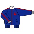 WWF Panda Jersey jacket RoyalBlue&Red/XSサイズ