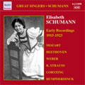 GREAT SINGERS:ELISABETH SCHUMANN -EARLY RECORDINGS 1915-1923:BEETHOVEN:FIDELIO/WEBER:DER FREISCHUTZ/ETC:ELISABETH SCHUMANN(S)/(ALL TRACKS WITH ORCHESTRA)