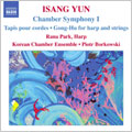 YUN:CHAMBER SYMPHONY I/TAPIS POUR CORDES FOR STRING ORCHESTRA/GONG-HU FOR HARP AND STRINGS:PIOTR BORKOWSKI(cond)/KOREAN CHAMBER ENSEMBLE/RANA PARK(hp)