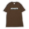 Athlete / Logo T-shirt Brown/Lサイズ