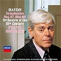 ハイドン: 交響曲第97番, 第98番, 第99番, 第102番 / フランス・ブリュッヘン, 18世紀オーケストラ