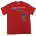 Gang Of Four 「Entertainment」 T-shirt Red/Mサイズ