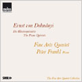 DOHNANYI :PIANO QUINTETS NO.1/NO.2:FINE ARTS QUARTET/PETER FRANKL(p)