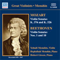 Mozart/Beethoven:Yehudi Menuhin,Violin / Hephzibah Menuhin, Piano / Hubert Giesen, Piano: Sonata In F Major, K376