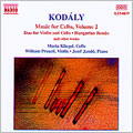 Kodaly: Music for Cello Vol 2 / Kliegel, Preucil, Jando