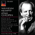 Wilhelm Kempff Plays Chopin; Ballade Op.47, Fantaisie-Impromptu, Barcarolle (3/1958)