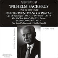 WILHELM BACKHAUS -LIVE IN NEW YORK:BEETHOVEN:PIANO SONATAS NO.8/NO.17(3/30/1954)/CONCERTO NO.4(3/1956)/ETC:G.CANTELLI(cond)/NYP