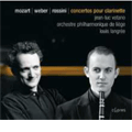 クラリネットのための古典派協奏的作品集 -モーツァルト/C.M.V.ウェーバー/ロッシーニ:ジャン=リュク・ヴォタノ(cl)/ルイ・ラングレ指揮/リエージュ・フィルハーモニー管弦楽団