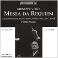 Verdi:Requiem (1/27/1951)/Quattro Pezzi Sacri (1/14/1952) & "Te deum" (3/30/1952):Ferenc Fricsay(cond)/Staatskapelle Berlin/St. Hedwig's Cathedral Choir/Elisabeth Grummer(S)/Johanna Blatter(Ms)/Helmut Krebs(T)/Josef Greindl(B)/etc