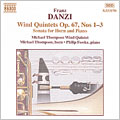 Danzi: Wind Quintets, Op 67 Nos 1-3