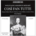 Mozart: Cosi Fan Tutte (in English:12/17/1955) / Fritz Stiedry(cond), Metropolitan Opera Orchestra, Eleanor Steber(S), Blanche Thebom(Ms), Cesare Valletti(T), Lorenzo Alvary(Br), etc Mozart: Cosi Fan Tutte (in English:12/17/1955) / Fritz Stiedry(cond), Metropolitan Opera Orchestra, Eleanor Steber(S), Blanche Thebom(Ms), Cesare Valletti(T), Lorenzo Alvary(Br), etc