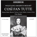 Mozart: Cosi Fan Tutte (in English:12/17/1955) / Fritz Stiedry(cond), Metropolitan Opera Orchestra, Eleanor Steber(S), Blanche Thebom(Ms), Cesare Valletti(T), Lorenzo Alvary(Br), etc