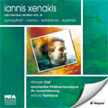 Xenakis: Orchestral Works Vol.3 -Synaphai, Horos, Eridanos, Kyania / Hiroaki Ooi(p), Arturo Tamayo(cond), Luxembourg PO