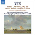 F.Ries: Piano Concertos Vol.2 -Variations on Swedish National Airs Op.52, Introduction and Polonaise Op.174, etc (1/10-13/2006) / Christopher Hinterhuber(p), Uwe Grodd(cond), Gavle SO