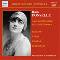 Rosa Ponselle -American Recordings 1923-29 Vol.4 -Verdi, Dvorak, A.Rubinstein, Bellini