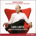 Mendelssohn: Piano Concertos No.1 Op.25, No.2 Op.40, Symphony No.5 Op.107 "Reformation" / Louis Lortie, Quebec SO