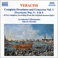 Veracini: Overtures Nos 1,2,3,4 and 6