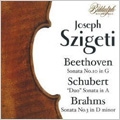 Beethoven: Violin Sonata No.10 Op.96; Schubert: Violin Sonata "Duo" D.574 Op.162; etc / Joseph Szigeti, Myeczyslaw Horszowski, Myra Hess