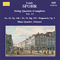 Dima Quartet/Spohr String Quartets (Complete) Vol.12 -No.33 Op.146, No.35 Op.155, Potpourri No.1 Op.5 (11/25/2005-1/9/2006) / Dima Quartet[8225316]