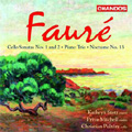Faure: Cello Sonatas No.1 Op.109, No.2 Op.117, Piano Trio Op.120, Nocturne No.13 Op.119 / Kathryn Stott(p), Christian Poltera(vc), etc